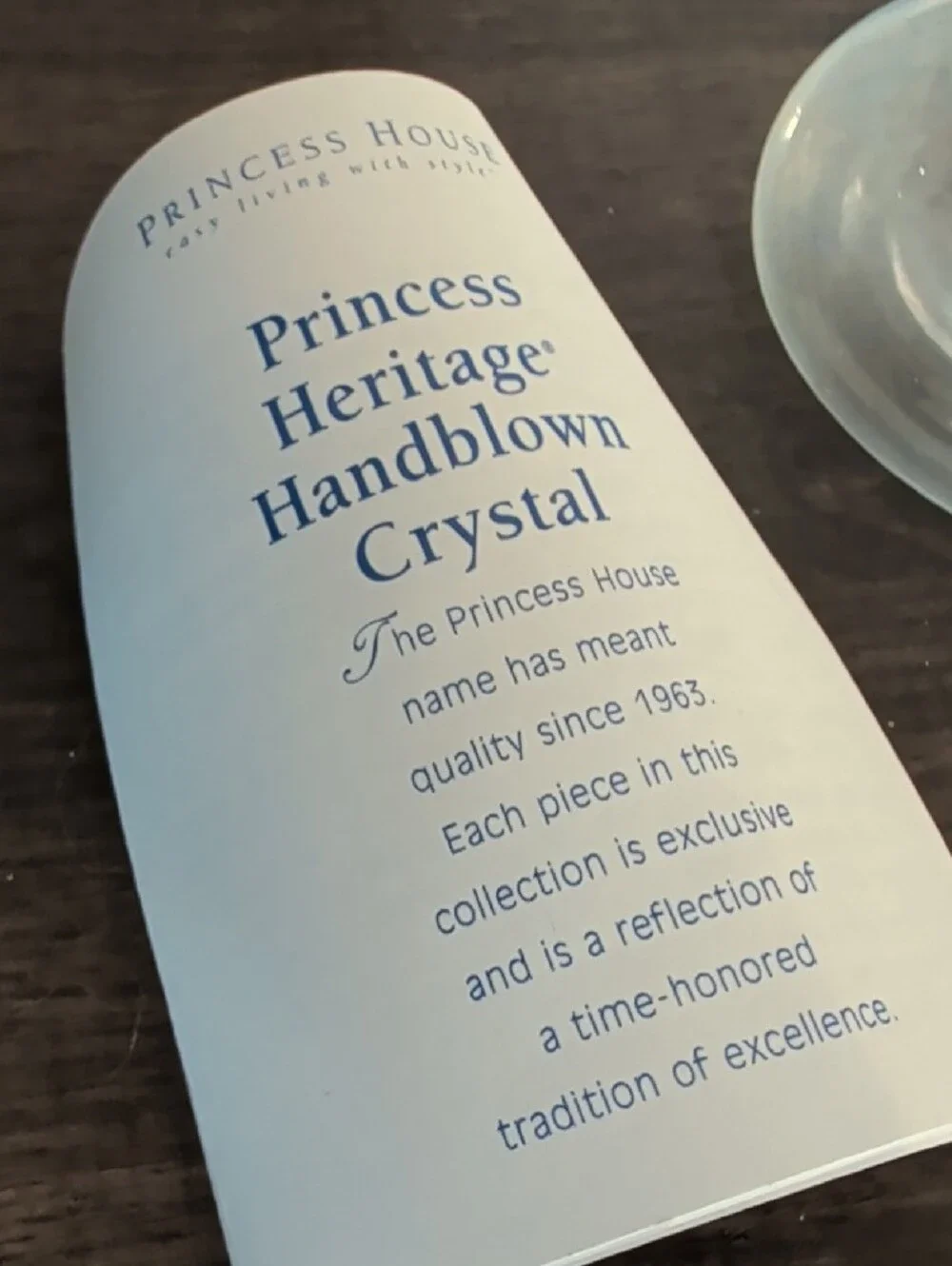Princess House Heritage Handblown Crystal Pedestal Vase Retired 382